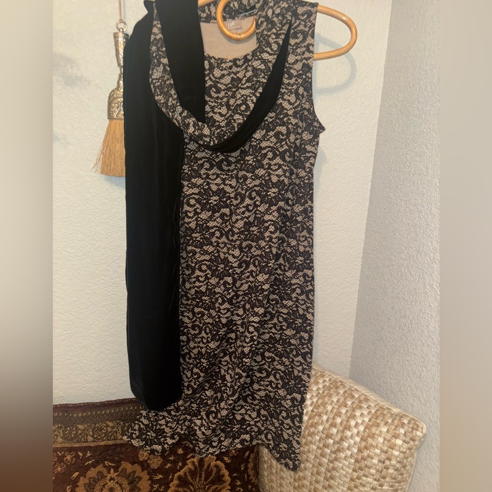 J.Jill -Wearever Collection Lace Print Sleeveless Dress Sz S petite